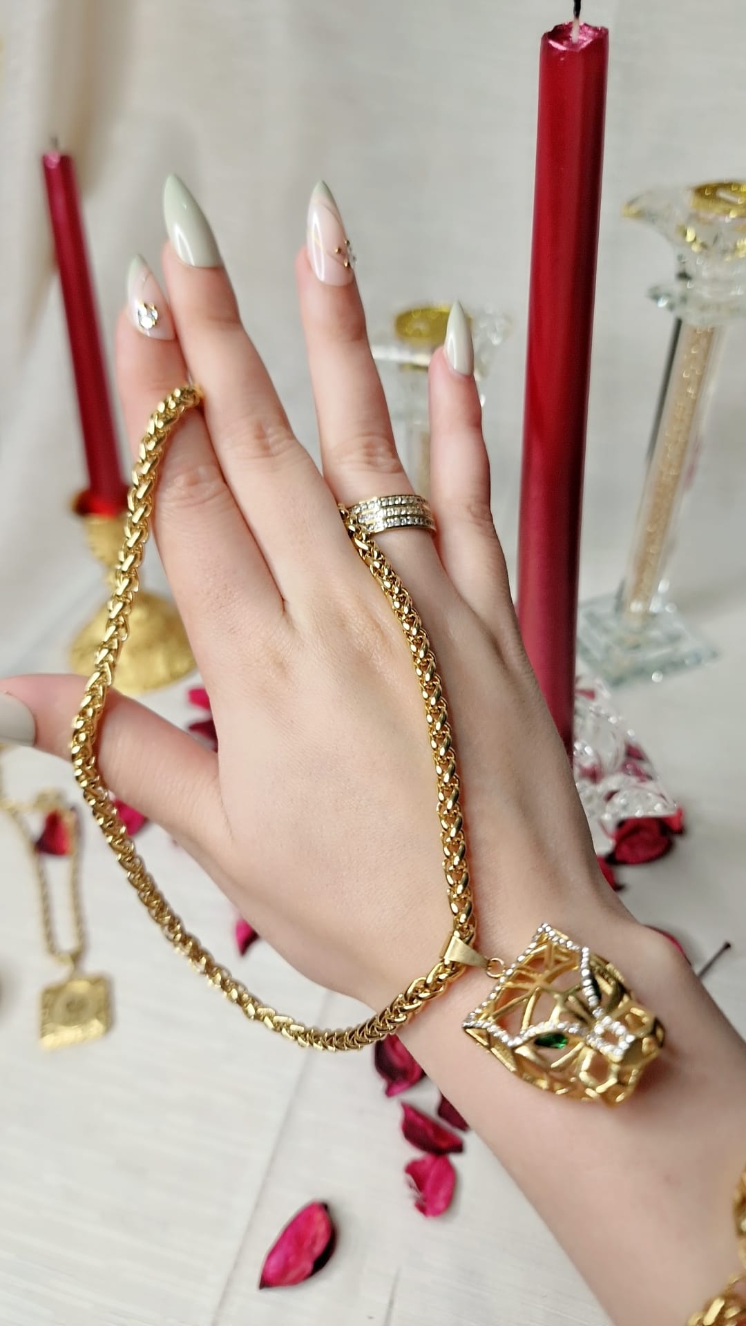 Premium Parure Vedette pierre 3piece