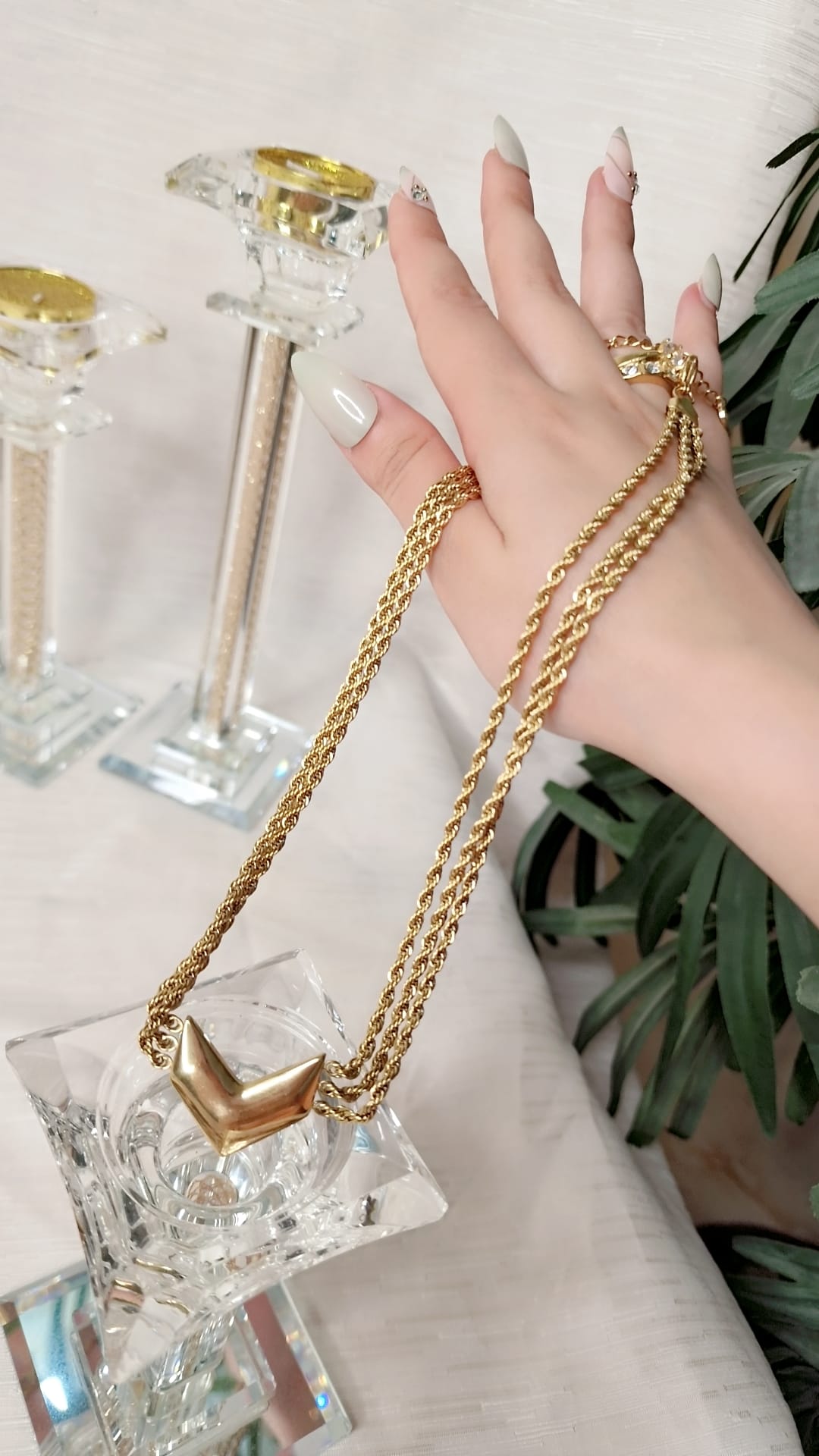 Sultana V parure deux pieces chaine et gourmette