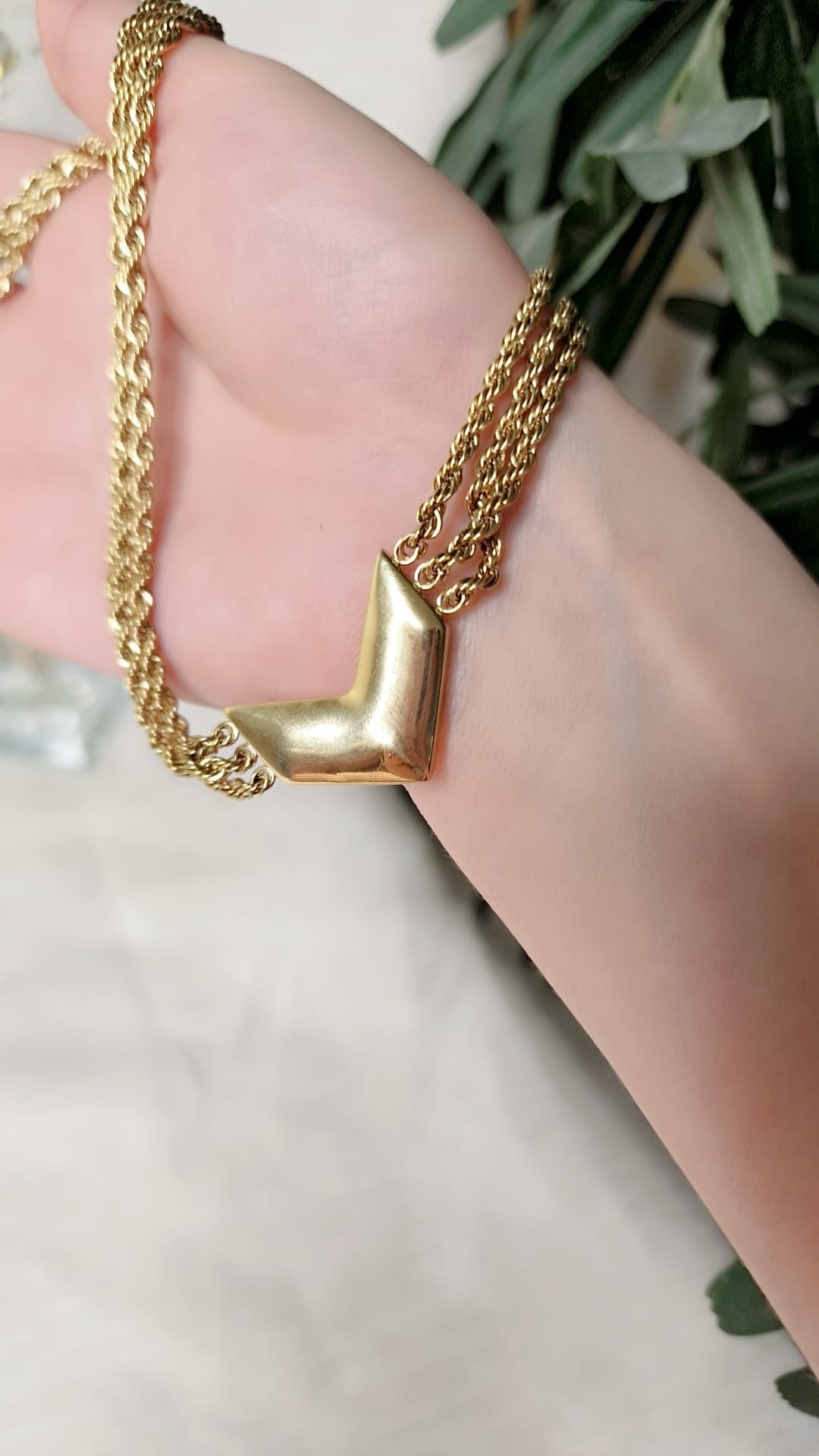 Sultana V parure deux pieces chaine et gourmette