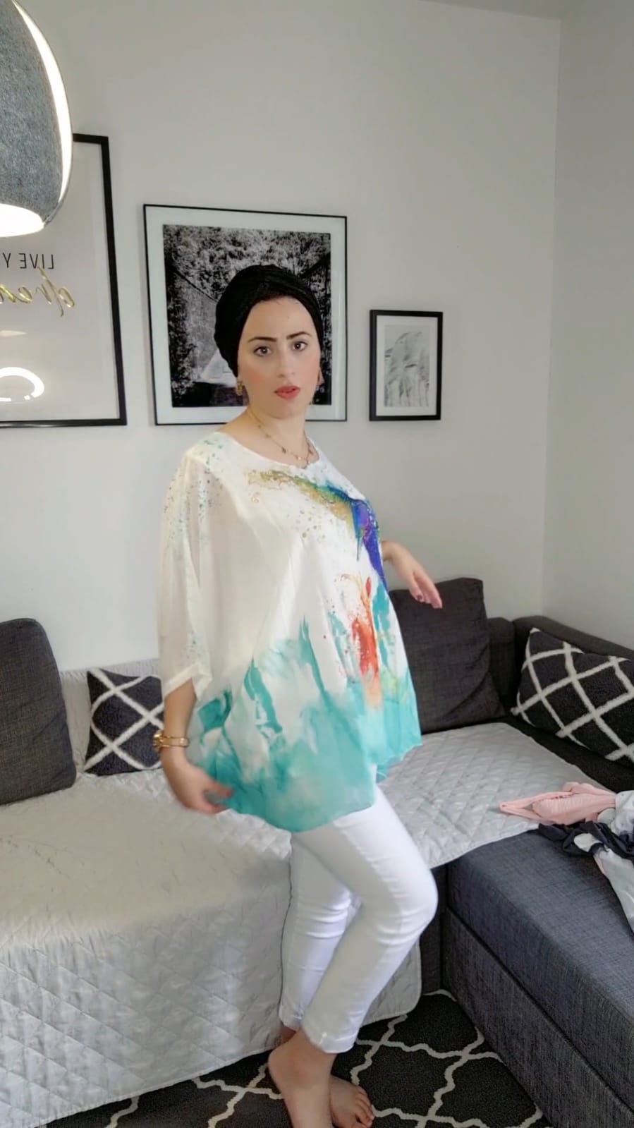 Liquette foulard réf 3 vert d'eau
