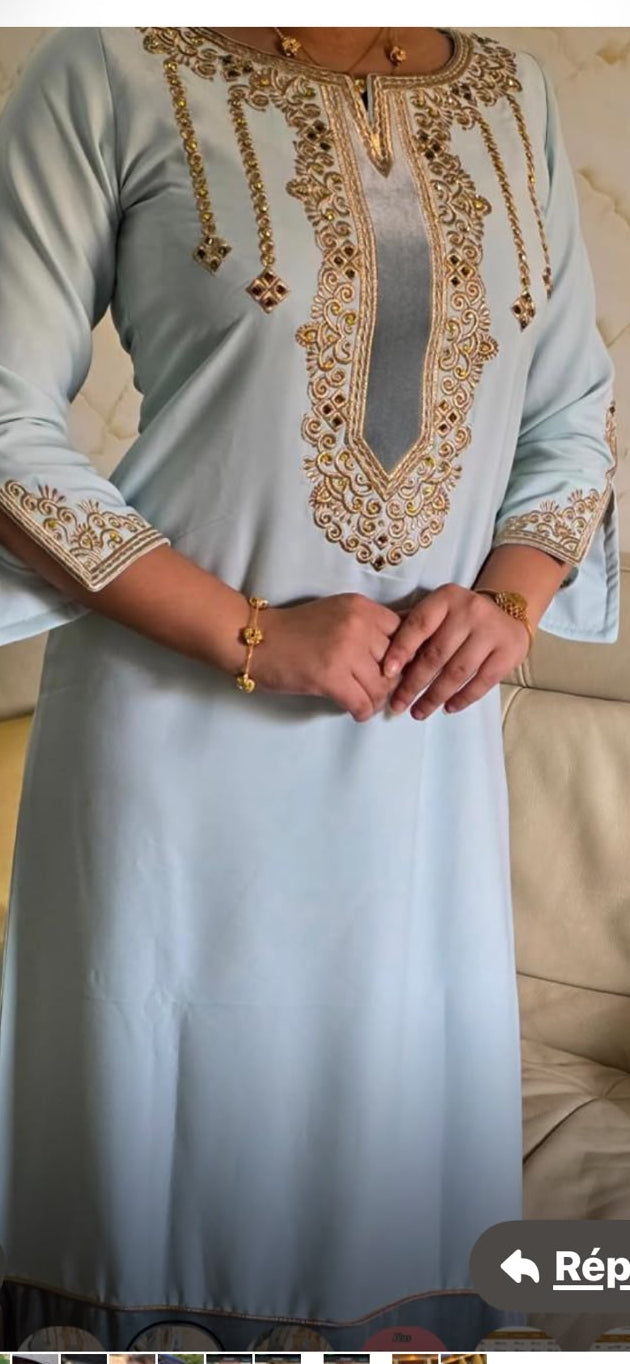 Robe sara bleu ciel