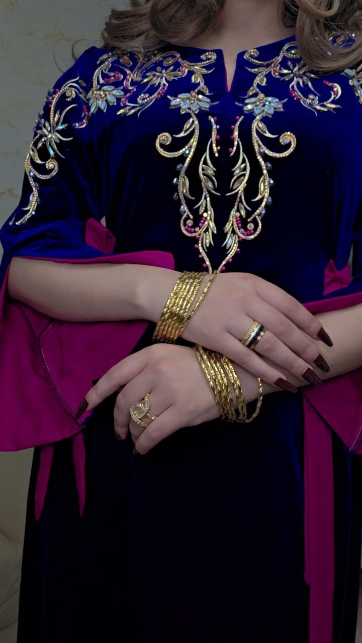 Robe faracha bleu/rose