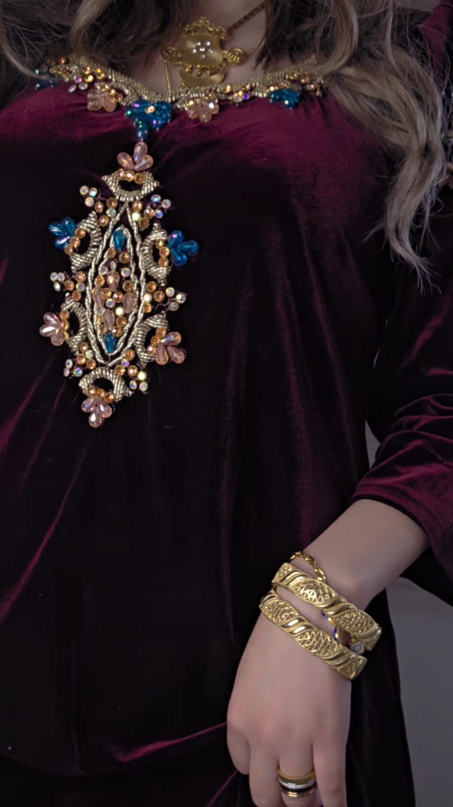 Robe bella grenat