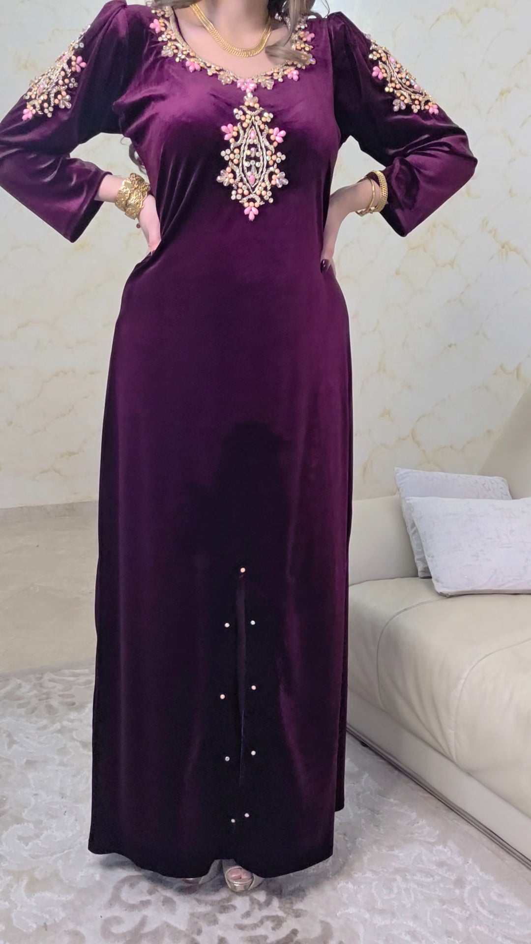Robe bella grenat