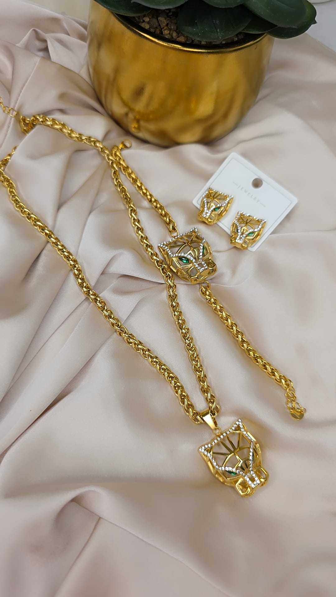 Premium Parure Vedette pierre 3piece