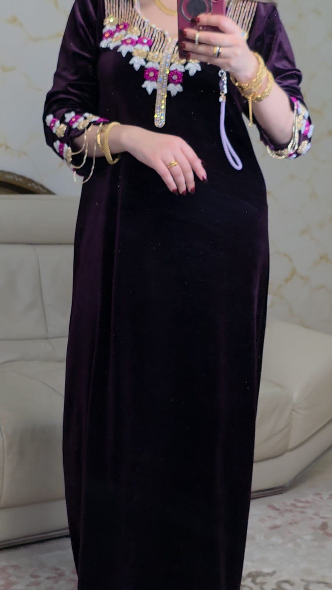 Robe Elaba aubergine