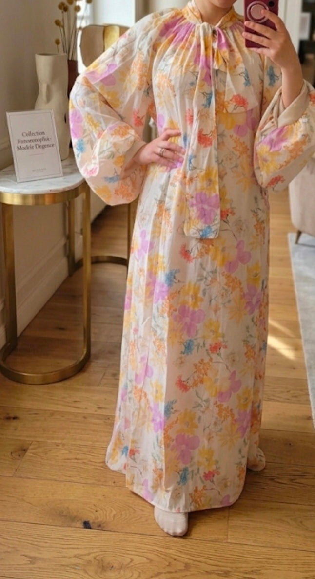 Robe élégante fleurie
