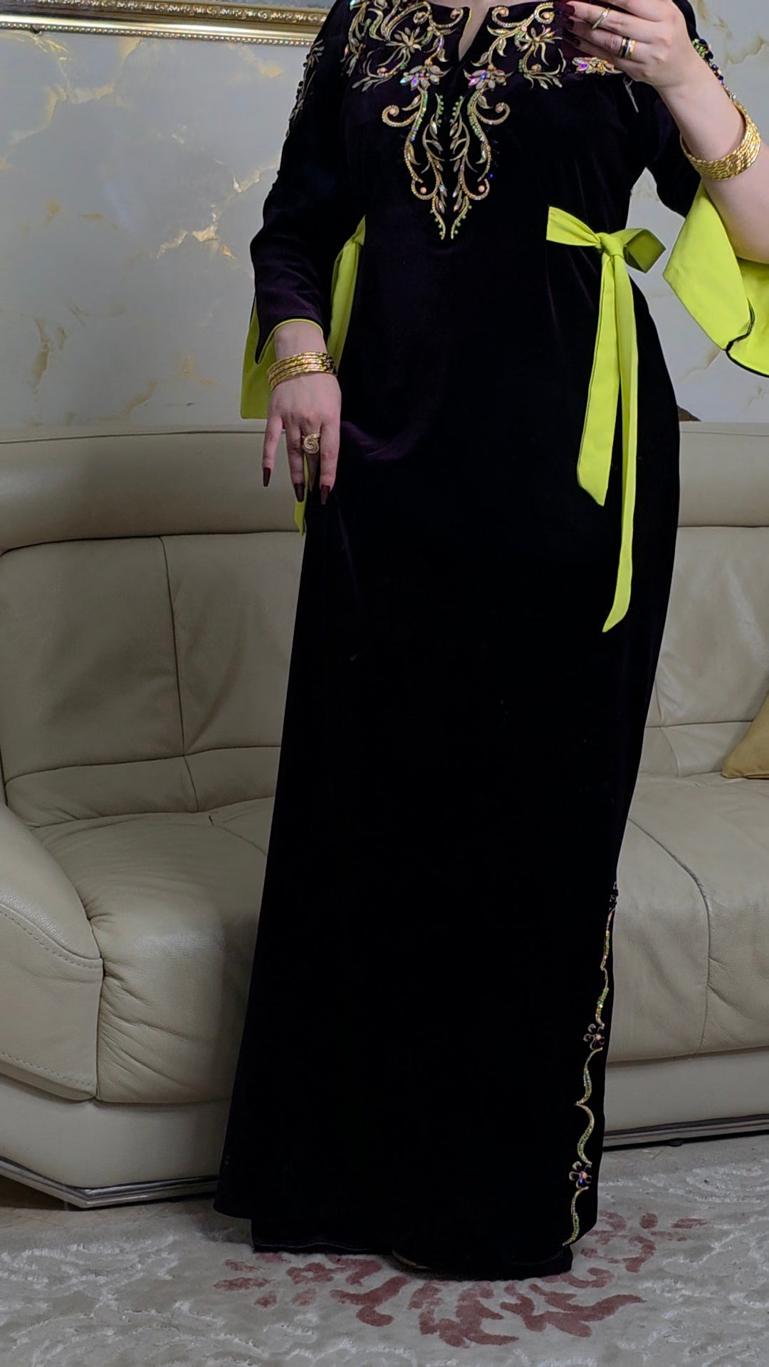 Robe Papillon aubergine