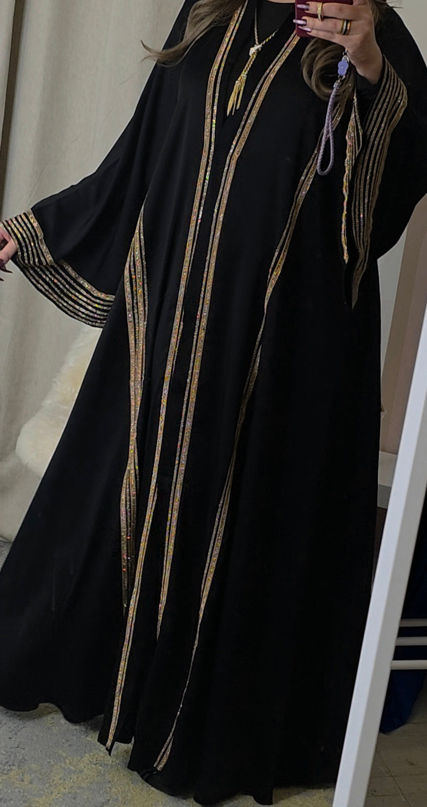 Abaya DUBAI bordure doré