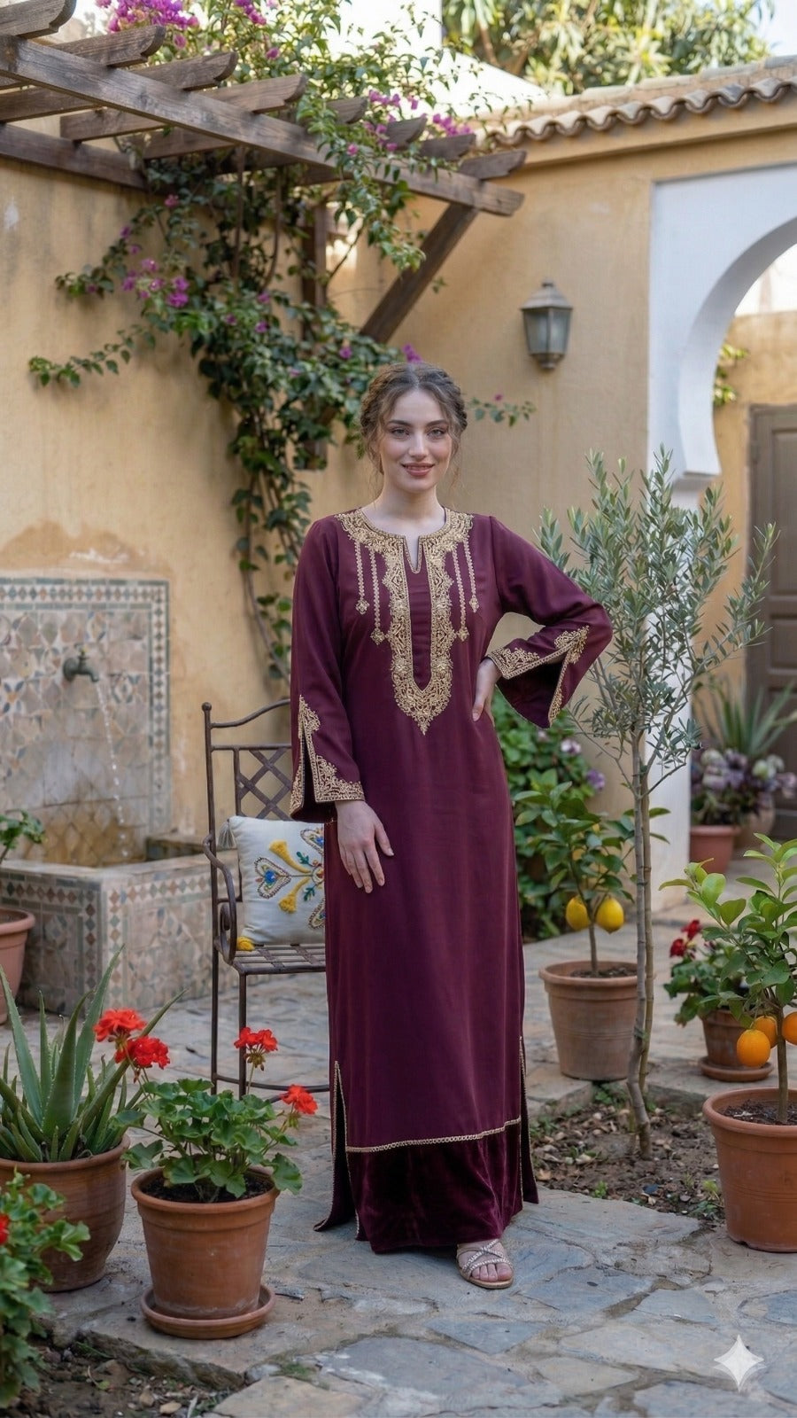 Robe Sarah grenat