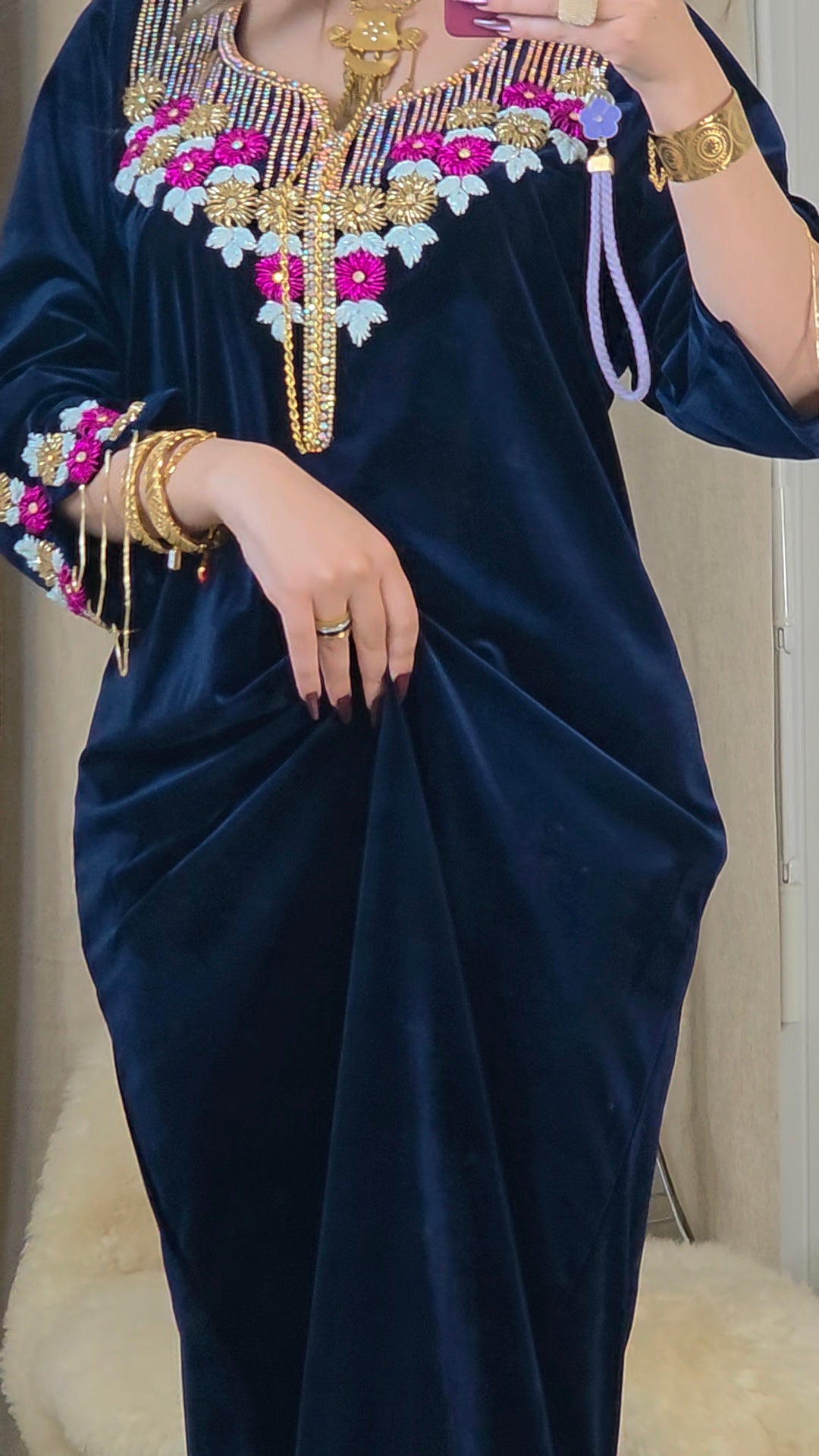 Robe Elaba bleu nuit