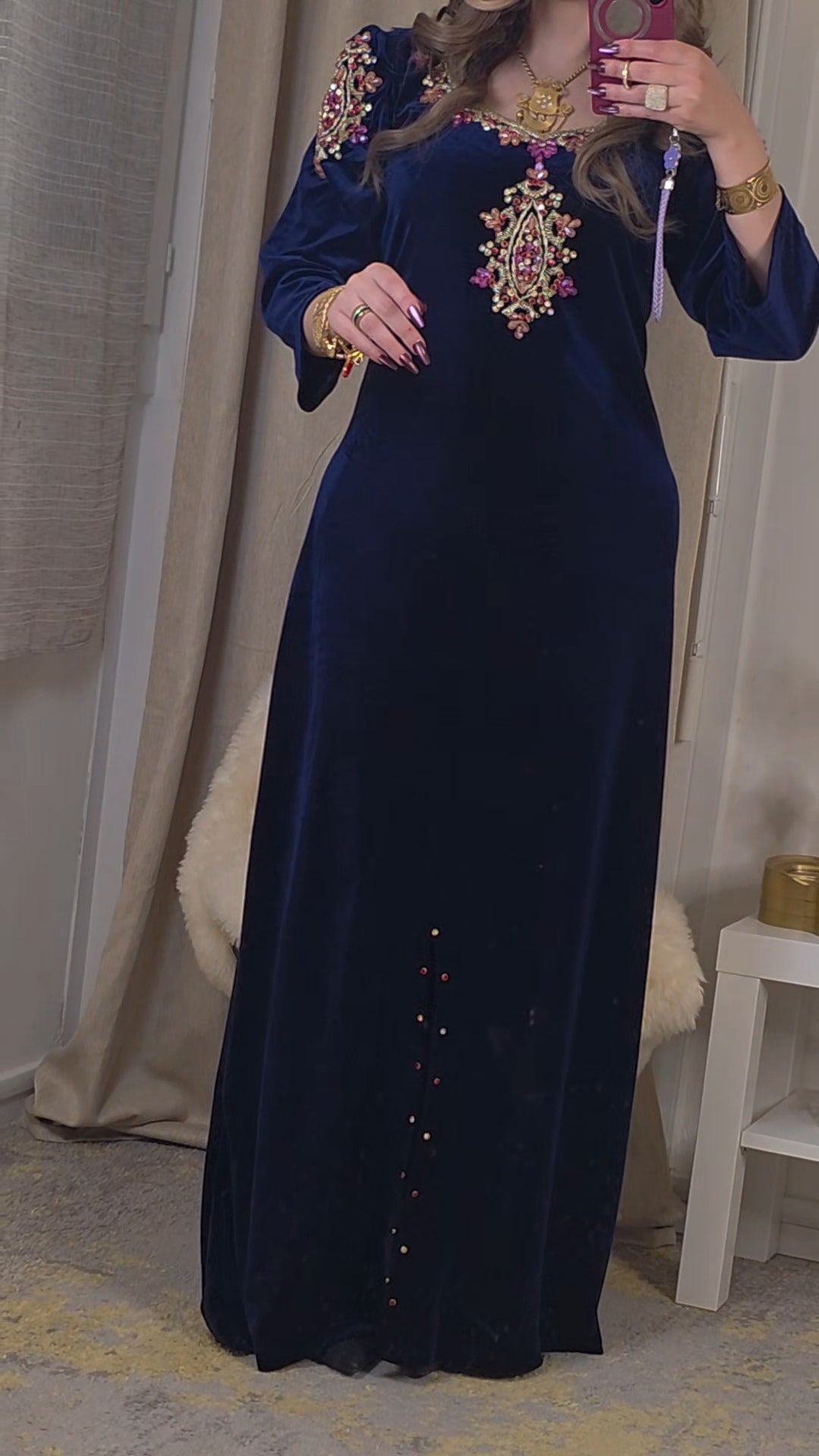 Robe bella grenat